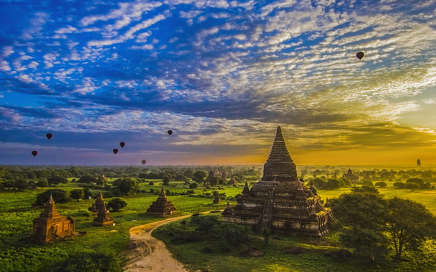 Old Bagan Is An Ancient City Located In The Mandalay Region Of HD wallpaper