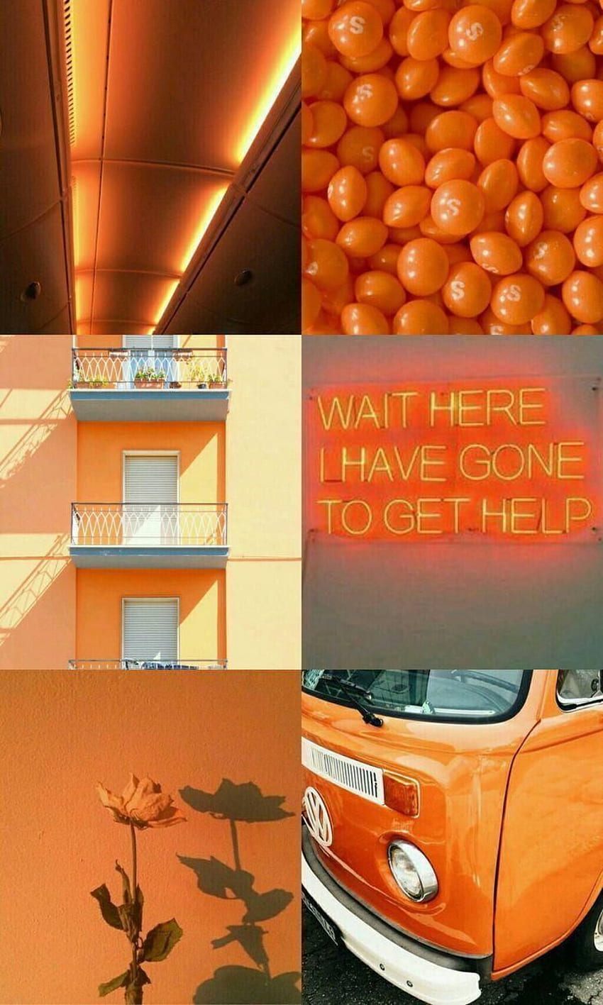 ええええ。 オレンジの美学, 審美的な色, ビンテージ オレンジの美学 HD電話の壁紙