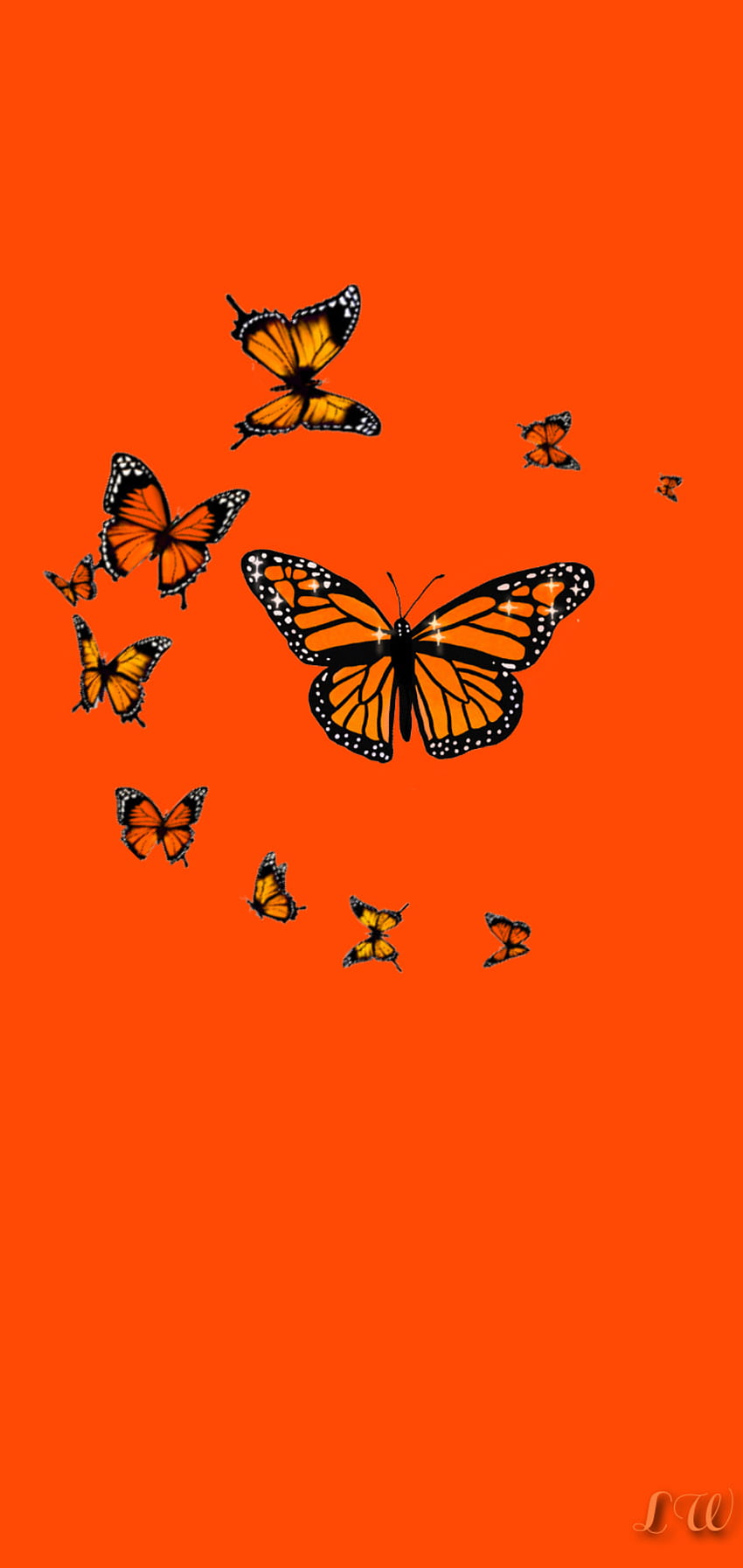 Monarque, orange, mites et papillons, papillons Fond d'écran de téléphone HD