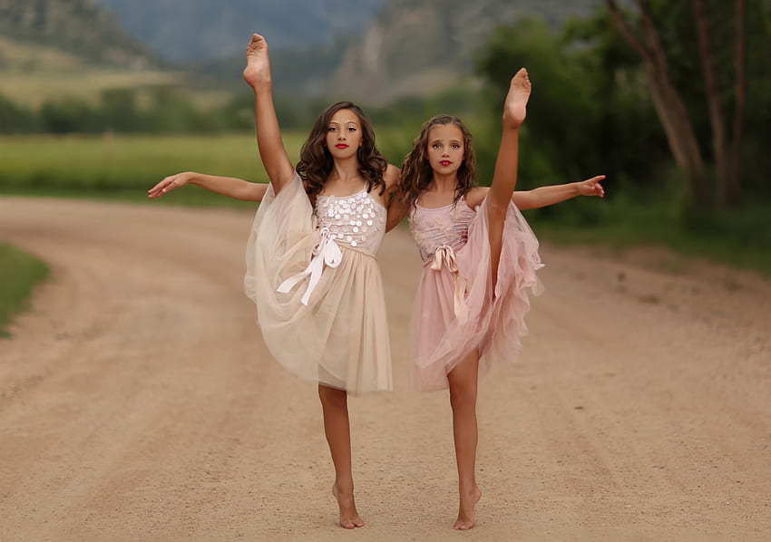 two dancer, feet, girls, pretty, beauties HD wallpaper
