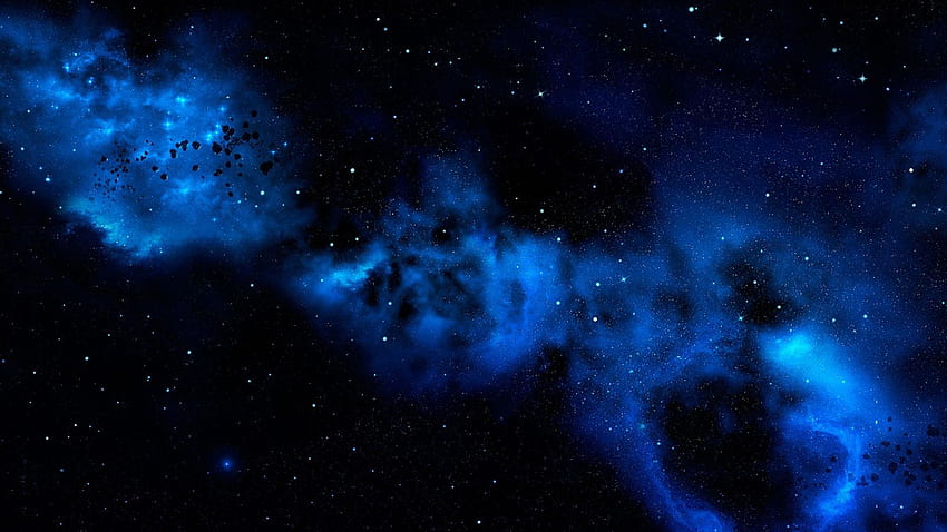 Space Galaxy Blue, 2560X1440 Cool Blue HD wallpaper