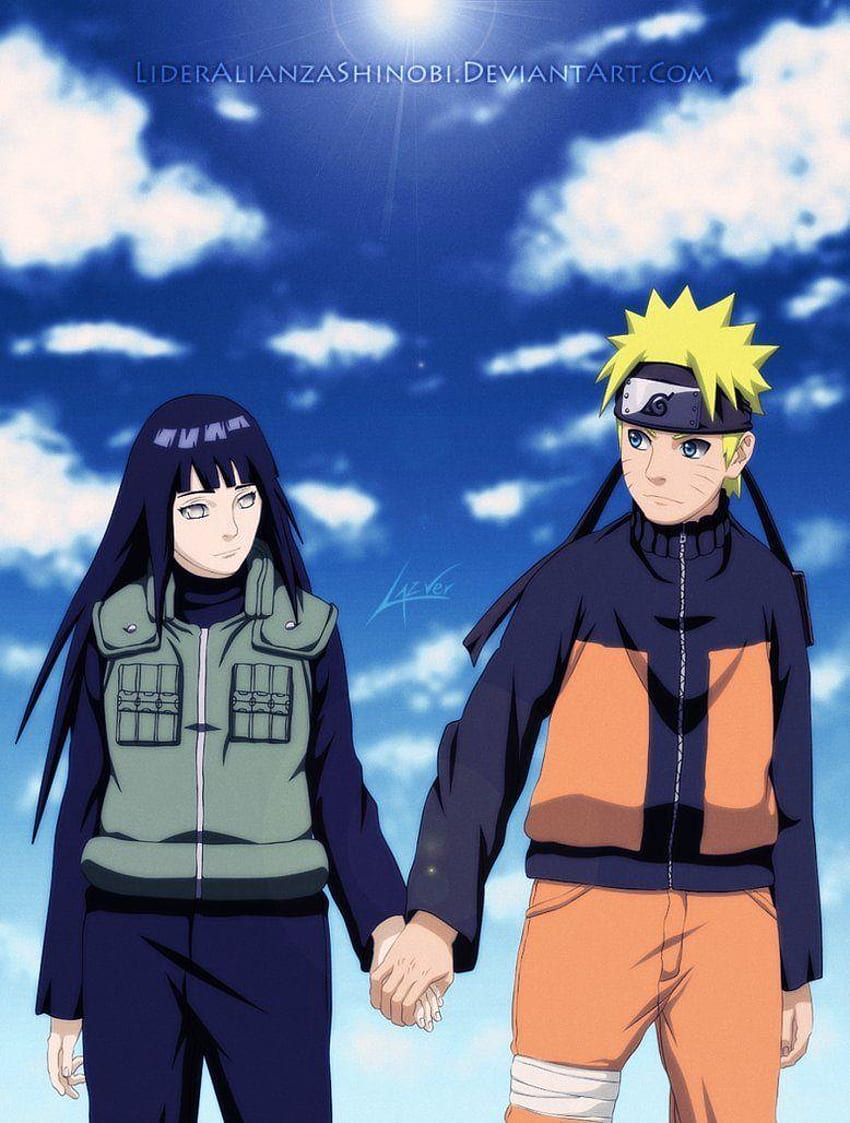 Naruto e Hinata si tengono per mano, Naruto x Hinata Sfondo del telefono HD