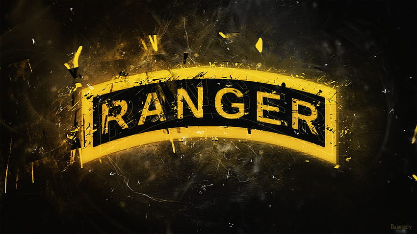Logo Ranger aviotrasportato, Ranger dell'esercito Sfondo HD