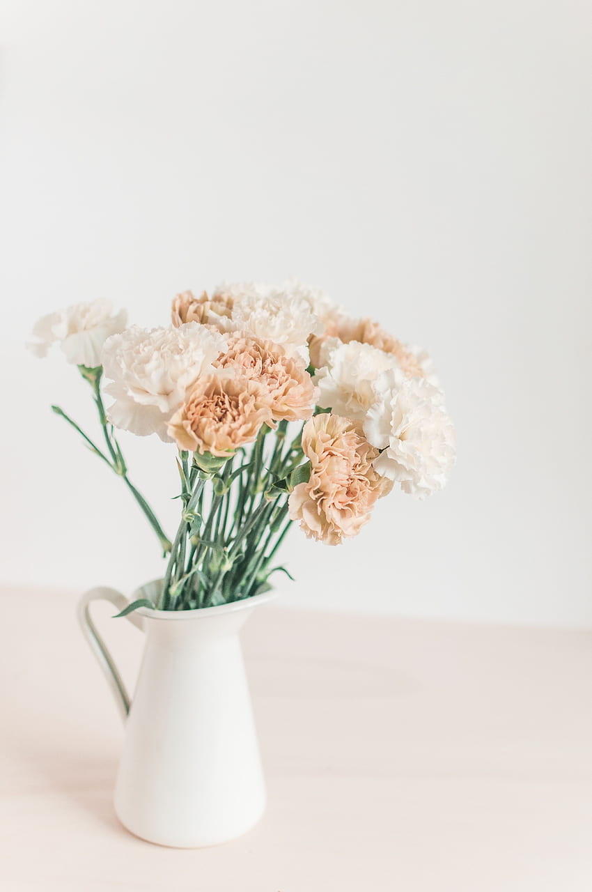 Flowers, Light, Bouquet, Light Coloured, Vase HD phone wallpaper | Pxfuel