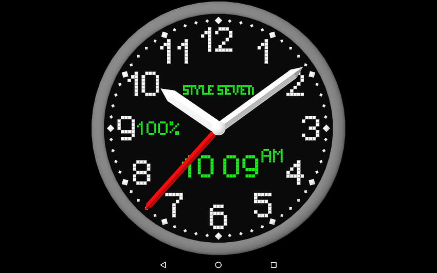 Horloge numérique analogique en direct Android - - Fond d'écran HD