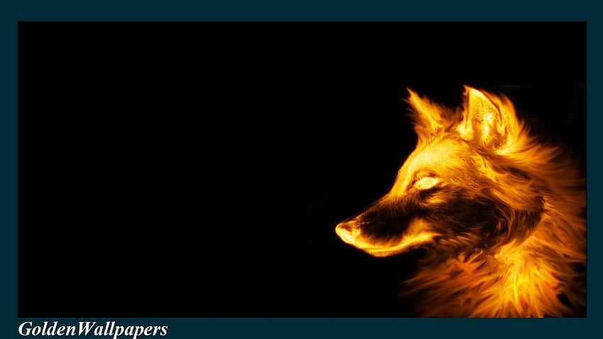 Fire Wolf for Android, Flaming Fox HD wallpaper