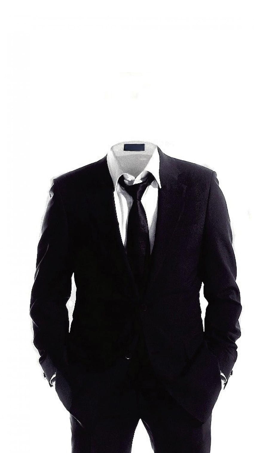 검은 양복과 넥타이 HD 전화 배경 화면