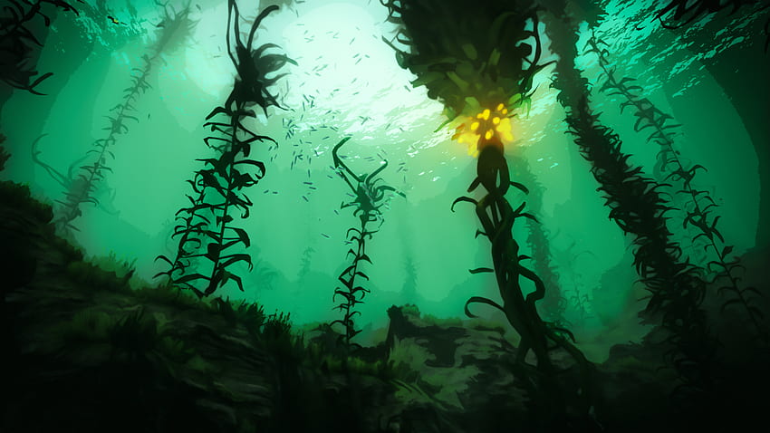 - Floresta Kelp []. Subnautica , , Algas marinhas papel de parede HD
