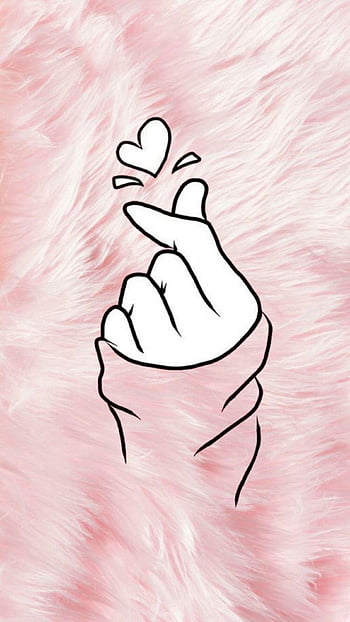 Korean finger heart HD wallpapers | Pxfuel