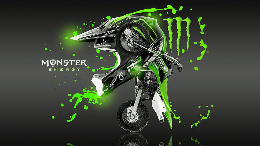 kawasaki dirt bike monster energy . Trend in 2020. Monster energy, Monster, Cool monsters HD wallpaper