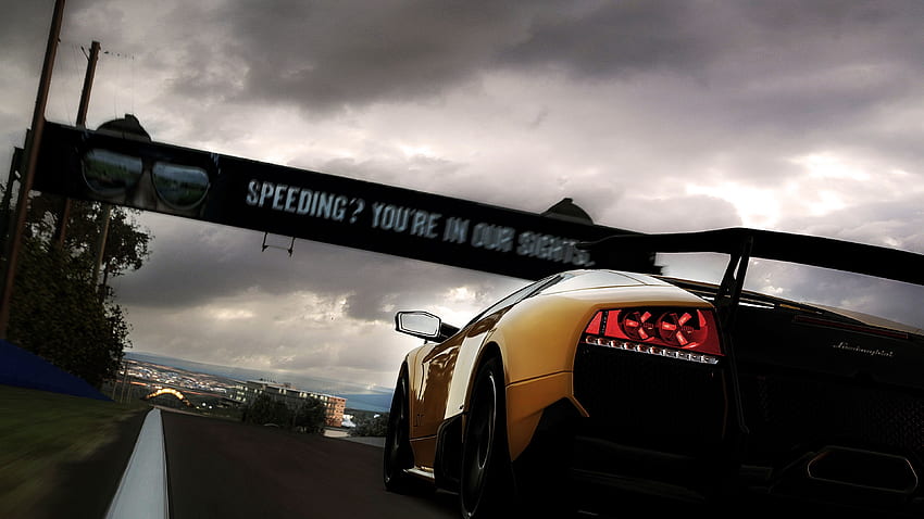 Lamborghini, samochody, widok z tyłu, widok z tyłu Tapeta HD