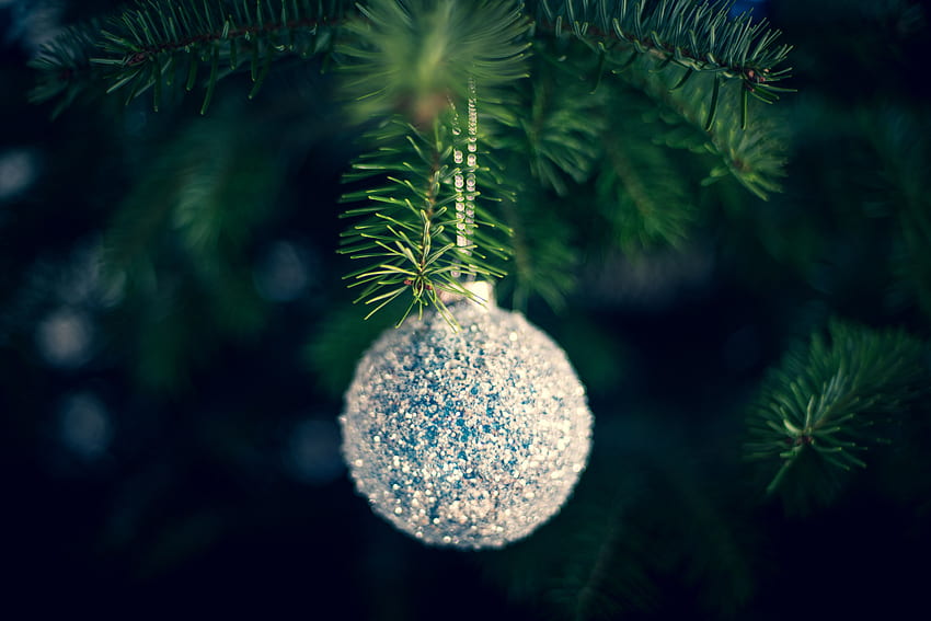 Liburan, Tahun Baru, Natal, Bola, Pohon Natal, Dekorasi Wallpaper HD