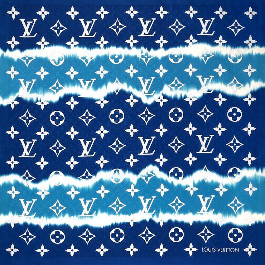 wallpaper for desktop, laptop  vf21-louis-vuitton-blue-pattern-art