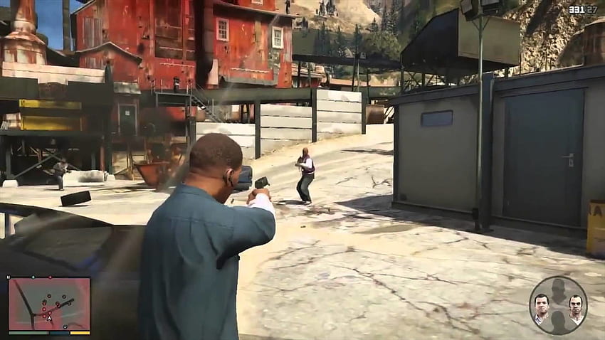 Grand Theft Auto V - Vidéo de gameplay officielle de GTA 5 MEILLEURE QUALITÉ - YouTube Fond d'écran HD