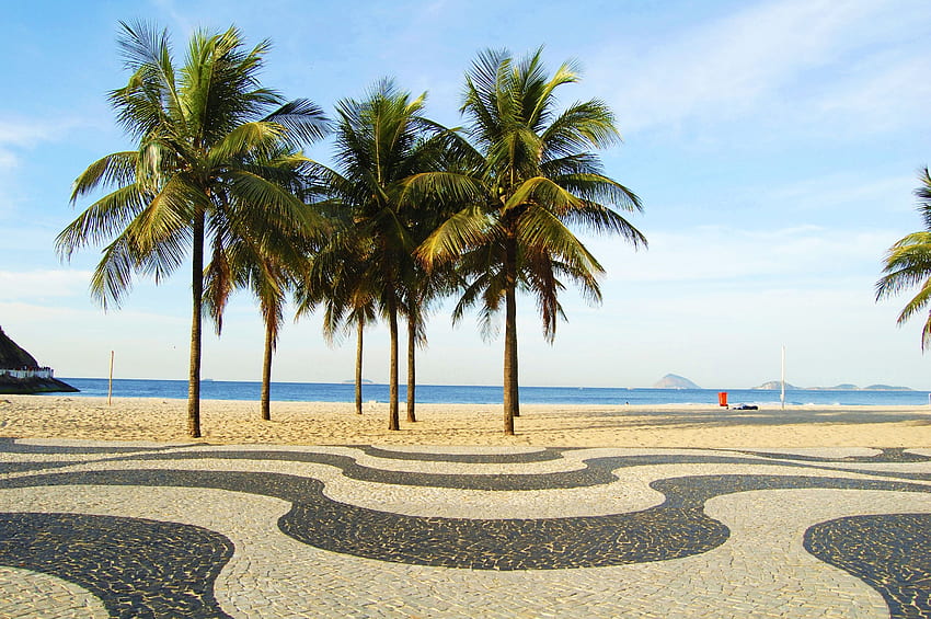 Здравословни дни в Рио де Жанейро - блог за здравословни пътувания, плаж Копакабана HD тапет