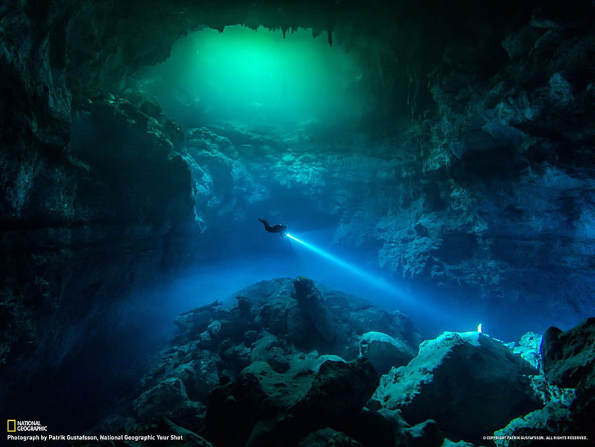 Buceo en cuevas buceo en tulum mexico, cueva submarina fondo de pantalla