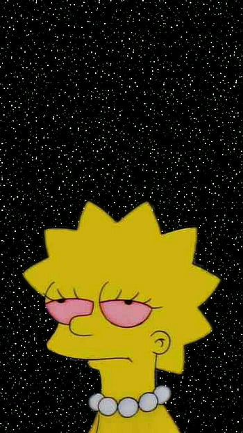 bart and lisa simpson sad edit aesthetic profile picture wallpaper