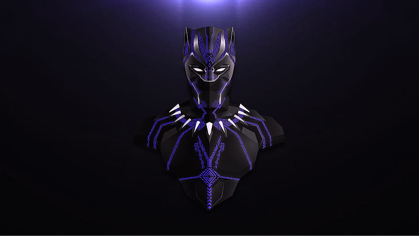 Pantera Negra, Vingadores: Guerra Infinita, Minimal, Arte dos Fãs papel de parede HD