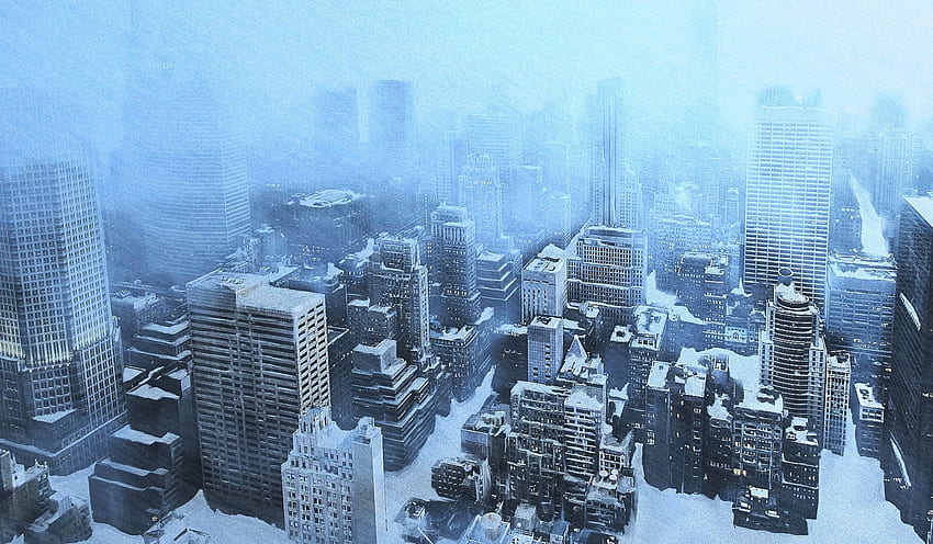 The Day After Tomorrow, winter, snow, skyscrapers, New York Winter HD wallpaper