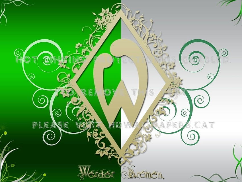 Brema Logo Werder Bremen -, Notte di Brema Sfondo HD