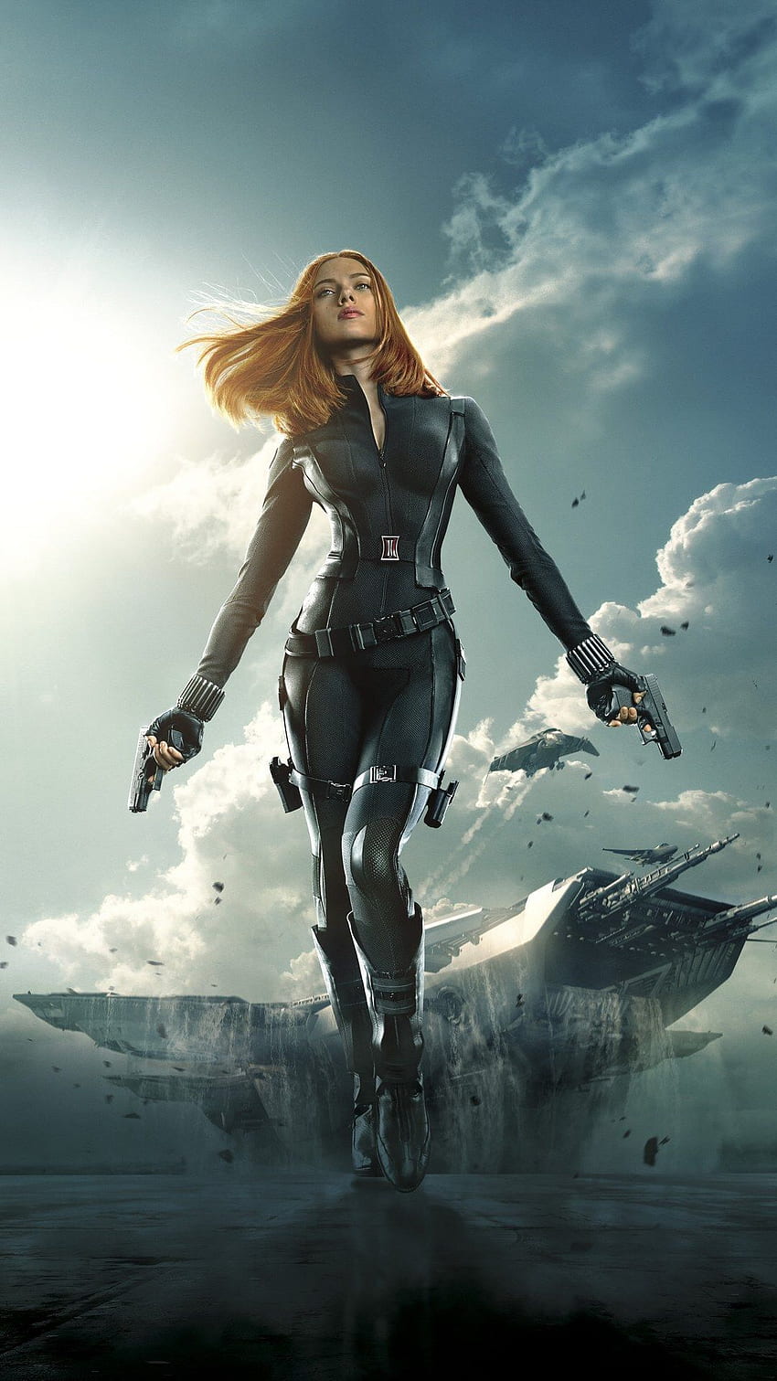 Scarlett Johansson. Wunder der schwarzen Witwe, Rächer der schwarzen Witwe, schwarze Witwe HD-Handy-Hintergrundbild