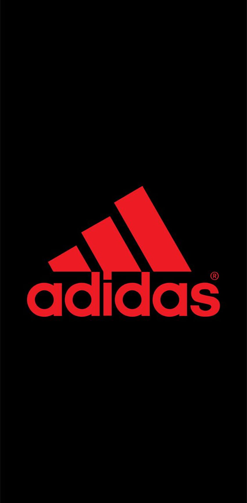 Adidas Rosso, Logo Adidas Rosso Sfondo del telefono HD