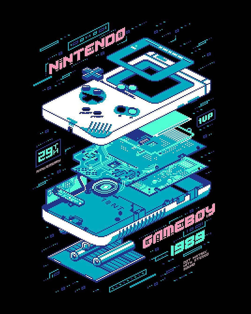 Bit Retro Console (Seite 4), Vaporwave Nintendo HD-Handy-Hintergrundbild
