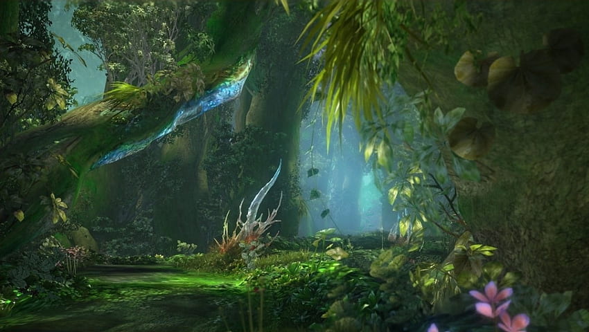 Anime Sihirli Orman, Manzara, Orman, Doğa, Anime, Oyun HD duvar kağıdı