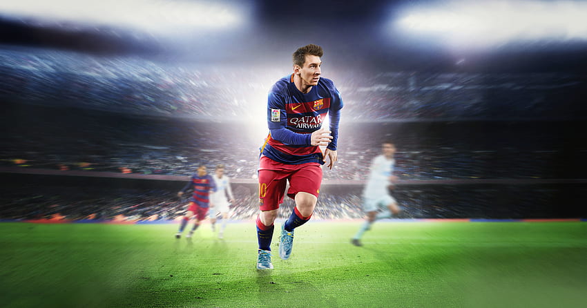 Lionel Messi, Jogador de Futebol, FIFA 16, EA sports, videogame papel de parede HD