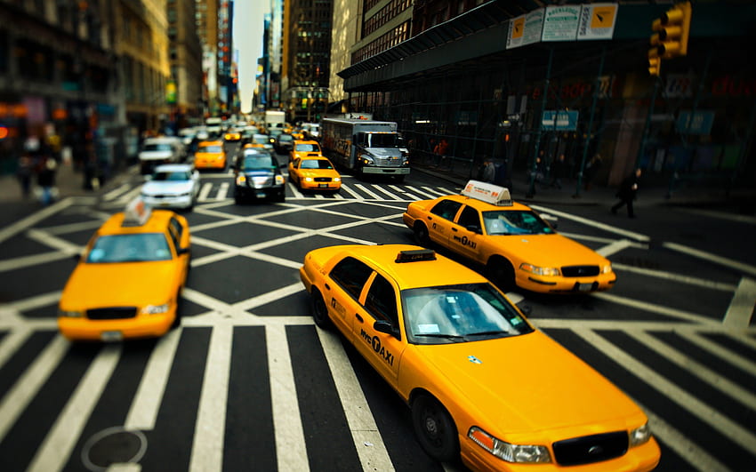 New York City Taxi, new york city, taxi, new york, taxicab HD wallpaper