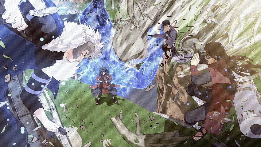 First, Second Hokage vs Madara, Obito Loading Screen Art (Naruto to Boruto Shinobi Striker).png - HD wallpaper