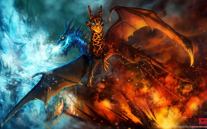 Jakiro Fire And Ice Background, Fire and Ice Planet HD wallpaper | Pxfuel