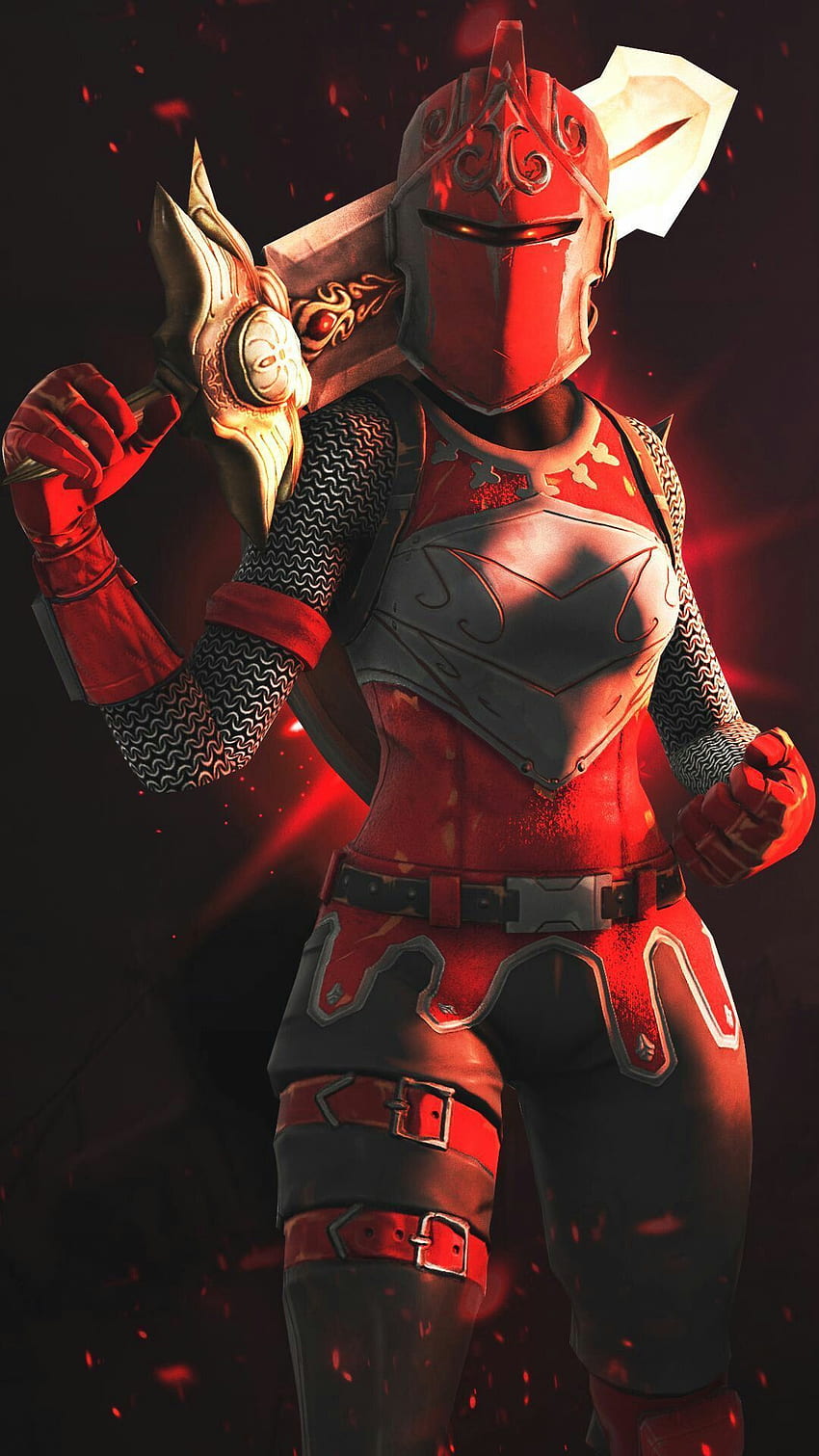 Doge Background . Red knight, Gaming , Best gaming, Red Fortnite HD phone wallpaper
