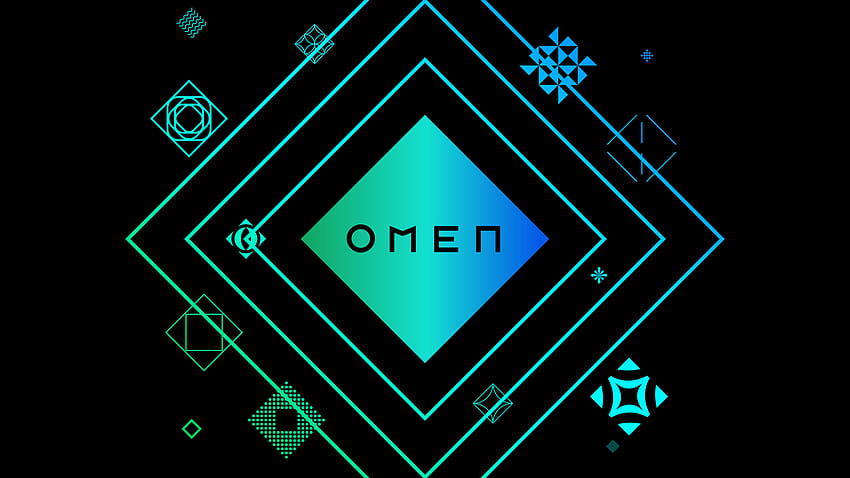 더 많은 Omen 새 로고에 맞도록 색상을 반전했습니다: HPOmen, HP Omen Green HD 월페이퍼