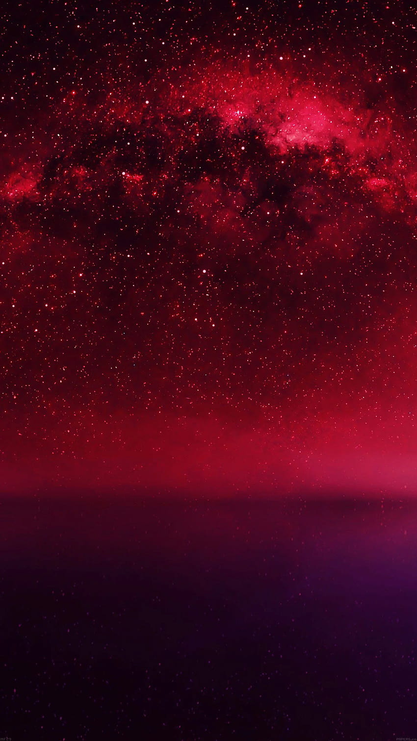 Cosmos Red Night Live Lake Space Starry Android HD電話の壁紙