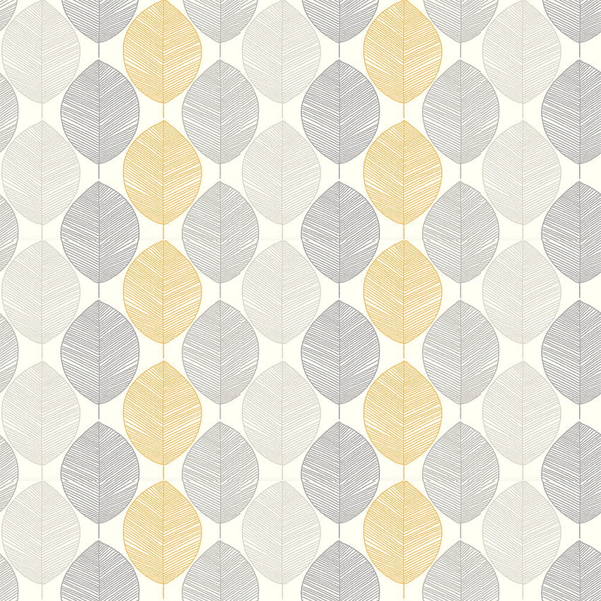 Scandi Leaf by Arthouse - Yellow - : Direct, Yellow Leaf HD phone wallpaper