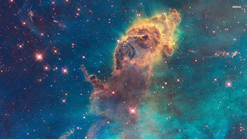 lanterna di carta: Spazio/ Nebulosa carena/ Pilastri della creazione, Pilastri della creazione Hubble Sfondo HD