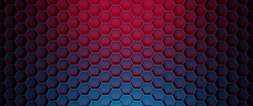 Resolusi Pola 3D Hexagon , Abstrak , , dan Latar Belakang, Hex Merah Wallpaper HD