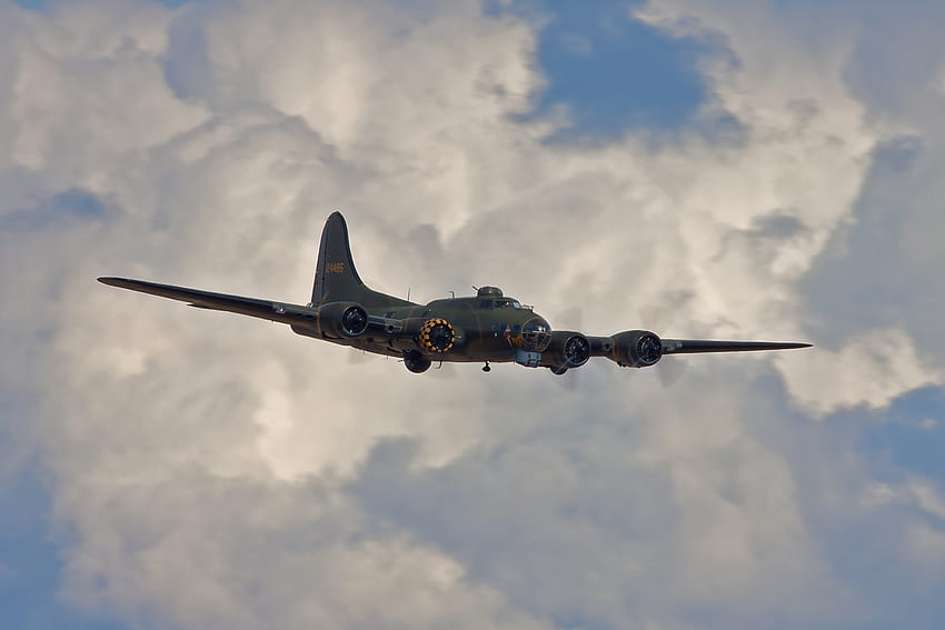 Sky, Clouds, , , Boeing B-17, Flying Fortress, Bomber HD wallpaper