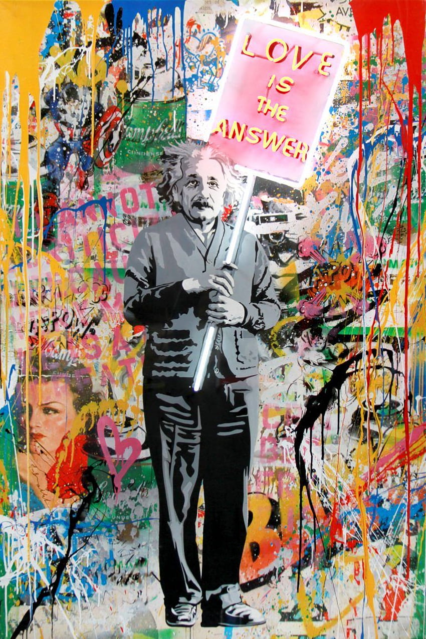 La vida es bella Grafitti Street Art Pop Art Impresión en lienzo Mr Brainwash Art com Láminas artísticas fondo de pantalla del teléfono