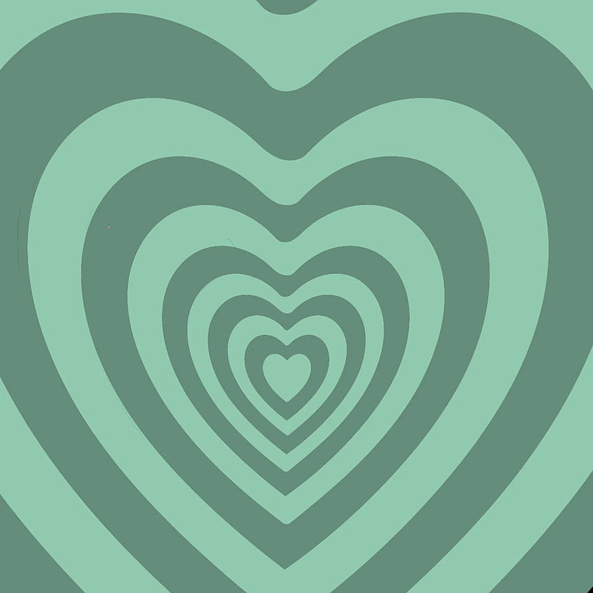Y Powerpuff Girls mintgrüne Herzen Hintergrundbearbeitung im Jahr 2021. Herz, Wildblume, hübsches iPhone, Herz iPad HD-Handy-Hintergrundbild