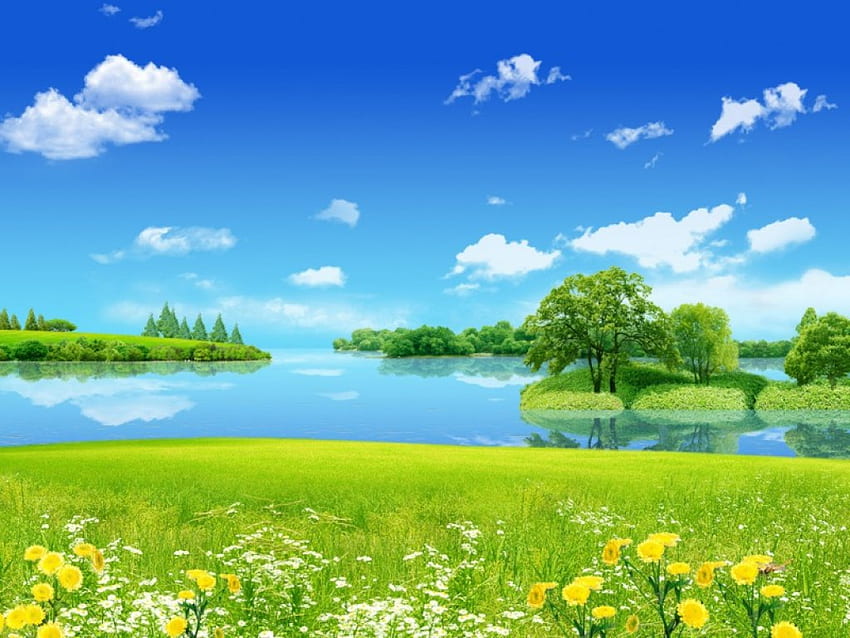 Spring Landscape, nature, spring HD wallpaper