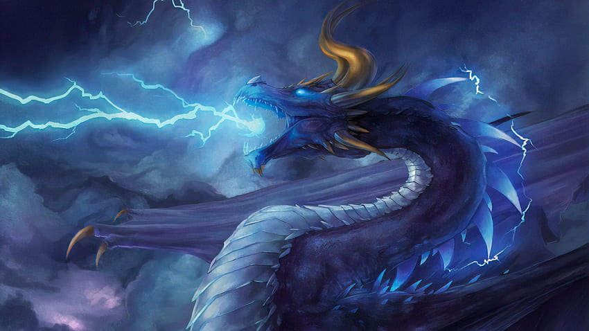 Storm Dragon, Artist, , , Background, and, Digital Art Dragon HD wallpaper
