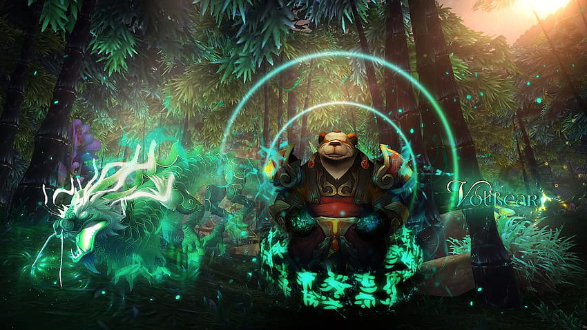 Wow, mnich, mnich z World of Warcraft Tapeta HD