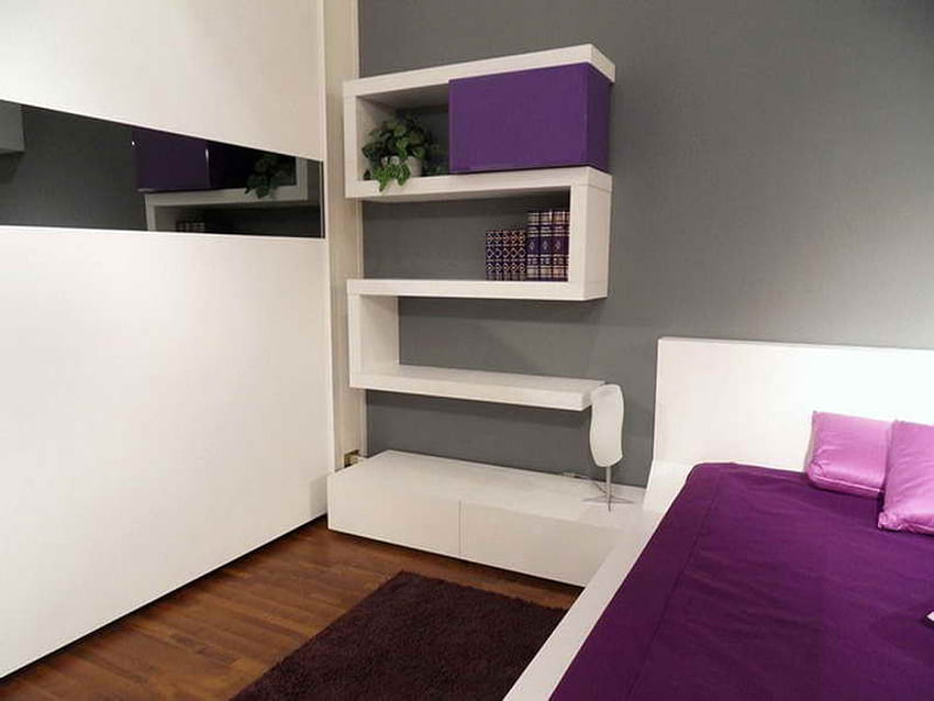 kamar remaja ide desain kamar tidur dan dinding remaja putri yang bagus untuk remaja warna cat putih abu-abu Wallpaper HD