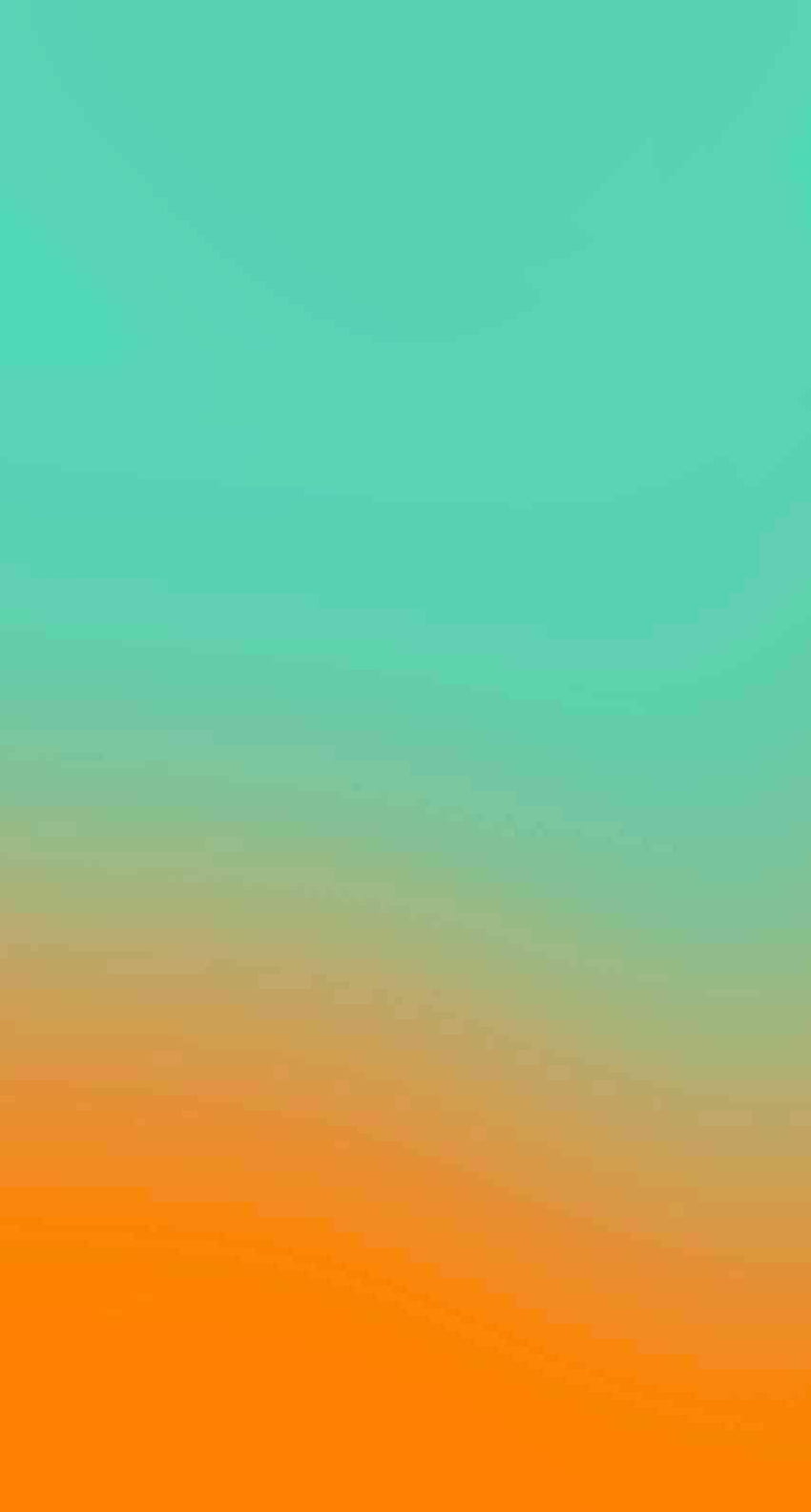 Grün und Orange, Türkis und Orange HD-Handy-Hintergrundbild