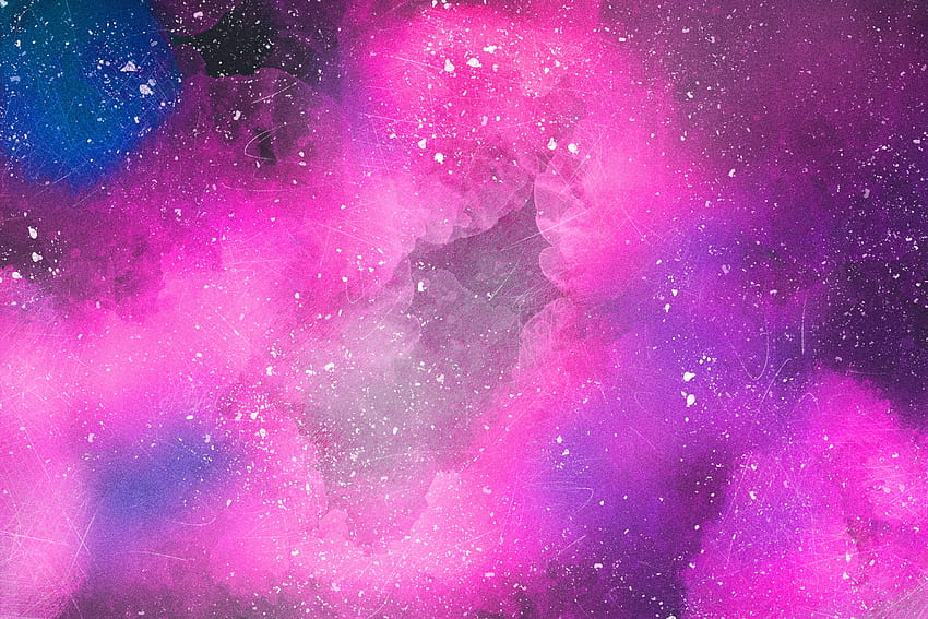 Abstrak, Merah Muda, Noda, Bintik-bintik, Cat Air Wallpaper HD