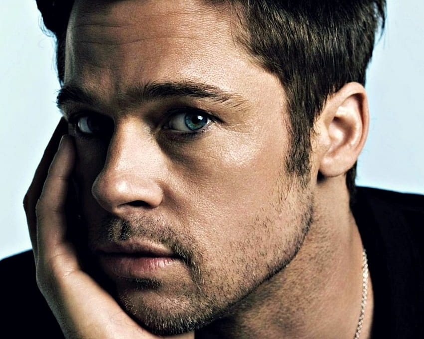 Brad Pitt, man, actor, face, male HD wallpaper