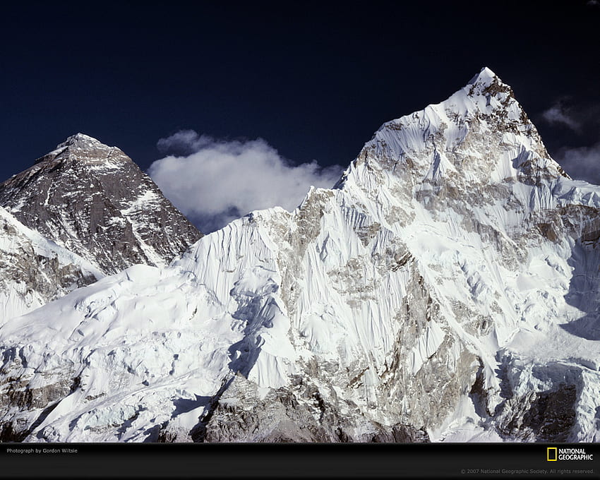 Himalaya Mountains .Main Content, majestic, winter, beautiful, himalayas, summit, snow, nature, peak, mountains, ice, everest HD wallpaper
