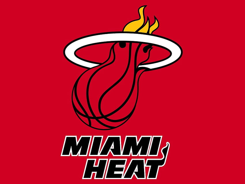 miami heat logo red Background HD wallpaper